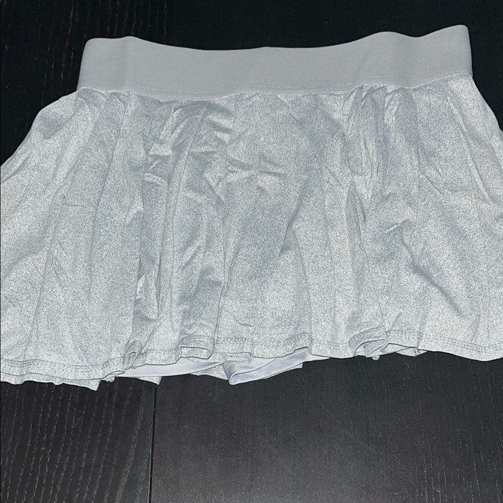 Kyodan Shimmering Silver Mini Skort